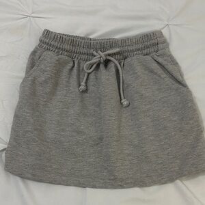 Fashion Nova Gray Mini Skirt